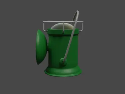 Military Lantern Low-poly 3D model