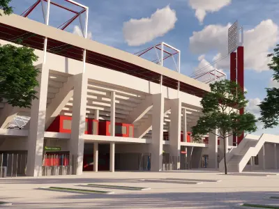 Stadium Sketchup Enscape  3D model