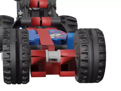 LEGO F1 Race Car Low-poly 3D model