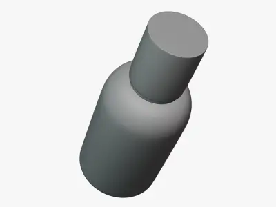 Basic Perfume Bottle - Geometry Only No Textures No Materials 3D model