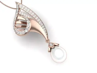 diamond pendant for women  3D print model