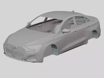 Audi A3 Sedan Premium 2020 Printable Body  3D print model