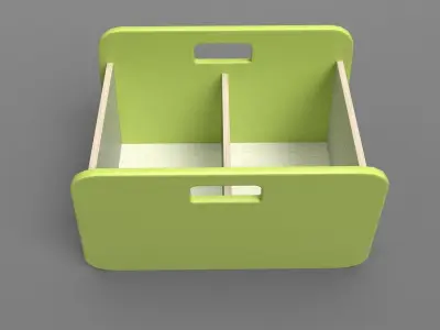 BacUp2Boxes Green Low-poly 3D model