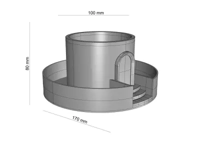 Garden Villa Flower Pot 3D print model