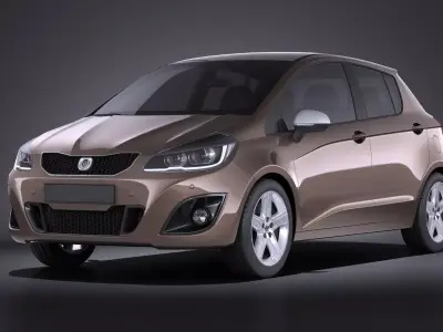 Generic Hatchback 5-door 2016 VRAY 3D model