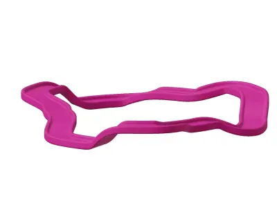 Plastic Exquisite Sports Race Track Toy 3D model