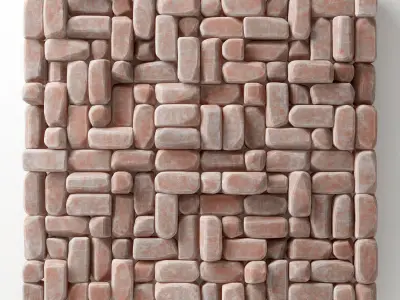 Stone block old decor  3D model