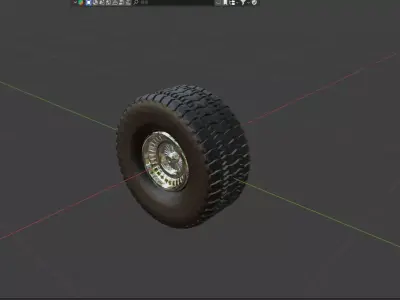 3D tire model 3D model