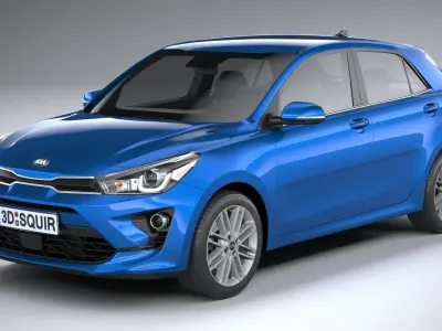 Kia Rio 2021 3D model purchase