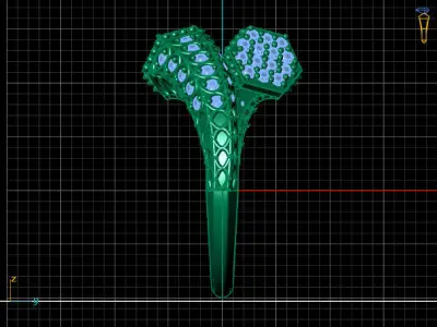 Two Head Women Ring 3DM Womens Ring 3d models 3D print model 3D print model purchase