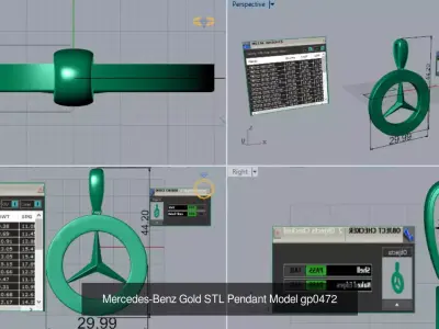 Mercedes Benz Motif Collection 3D Model Pack