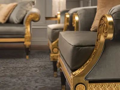 SOFA 1 SEATER TRIANON 3D model