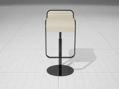 LEM Piston Bar Stool UE4 Low-poly 3D model