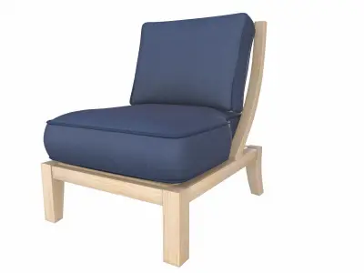 Contemporary Accent Chair 3D model