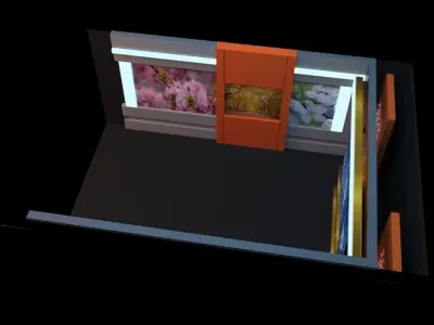 VIRTUAL STUDIO 3D SET Low-poly 3D model