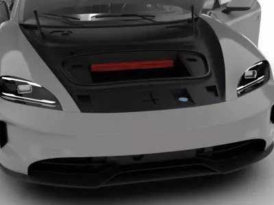 Porsche Taycan 4 2025 HQ 3d model 3D model