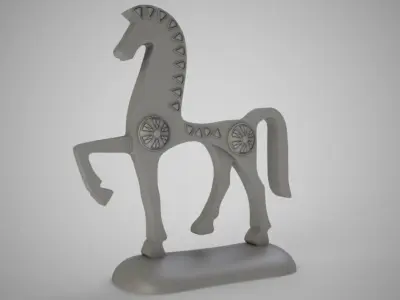 Antique Horse Trinket 3D print model
