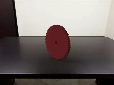 modeling a spur gear with image tutorial Free 3D model