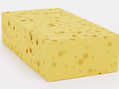 Sponge V1 - Rectangular Cellulose Cleaning Prop 3D model