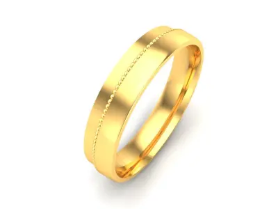 Band 3dm Render Details gold wedding 3D print model