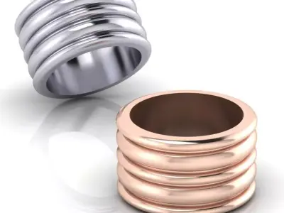 free eternity gold ring Free 3D print model