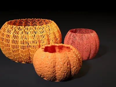 Pumpkin vases 3D print model