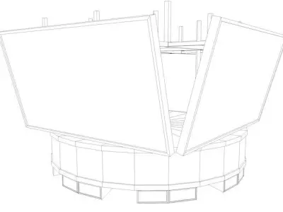 Jumbotron Bigscreen Lowpoly Low-poly 3D model