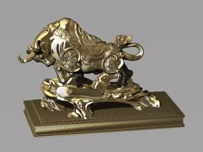 buffalo statue 3d 3D print model