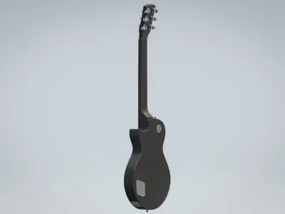 Guitar Gibson Black 3D Model Free 3D model