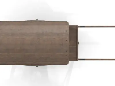 China Cargo Trolley Low-poly 3D model