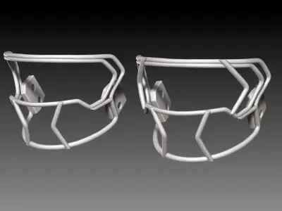 Facemask Pack IV for NFL Riddell AXIOM Helmet Geosanmo 3D print model
