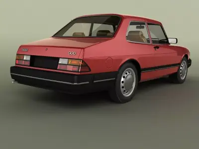 SAAB 900 2-door saloon 3D model
