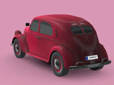 Lancia Ardea 1939 Low-poly 3D model