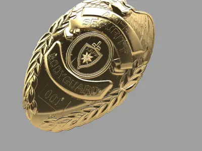 Elite Guard Gold Badge 3D print model