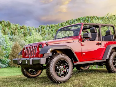 jeep wrangler 3D model buy