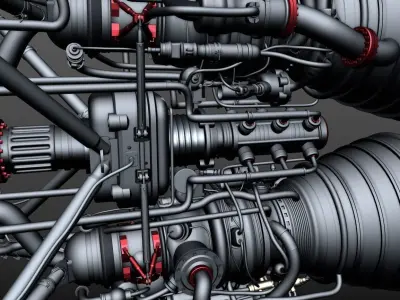 Rocket Thrusters 3D model