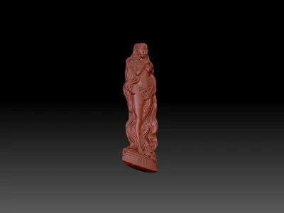 Girl beautiful 3D print model