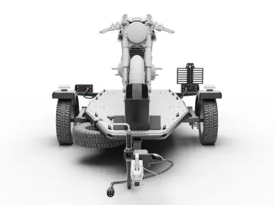 Motorcycle trailer 3D model