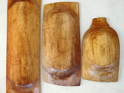 Antique Dough Bowls 5 3D model