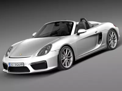 Porsche Boxster Spyder 2016 3D model