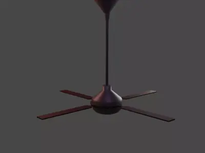 ceiling fan Free low-poly 3D model