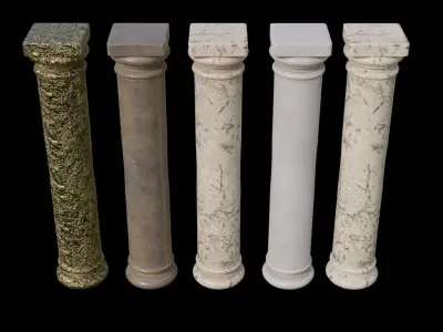 Basalt Columns 3D model