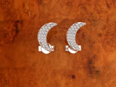 Diamond Jewelry Earring 3D print model purchase