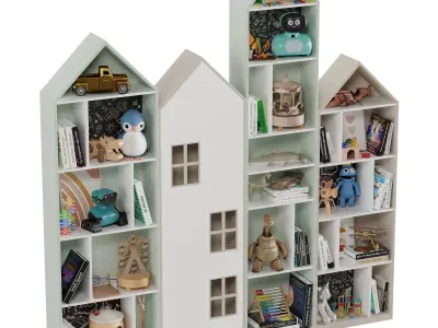 Children Room Set 8 Low-poly 3D model