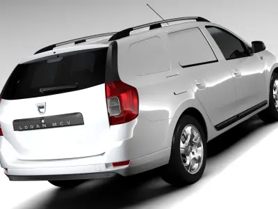 Dacia Logan MCV Fiskal 2016 3D model