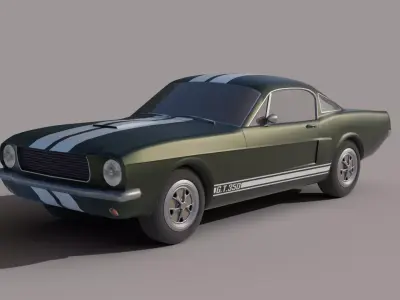 Mustang shelby 1966 GT350 3D model