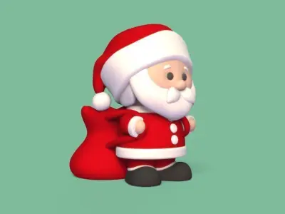 Santa Claus Pot 3D print model
