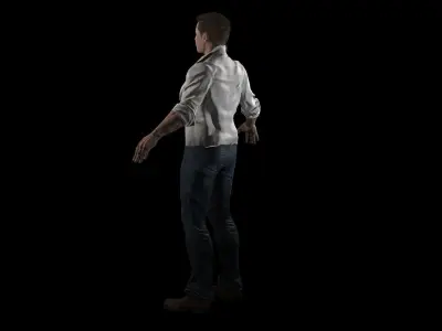 Elon Musk Low-poly 3D model