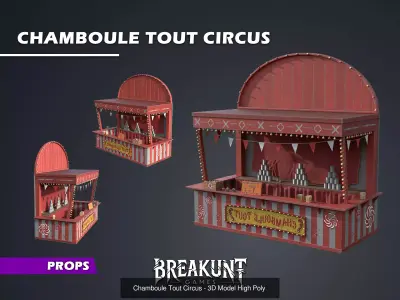 Outdoor Circus  - 64 assets  3D Model Collection