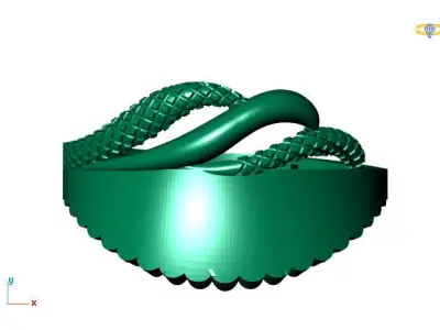 Women Plain Ring STL Models Womens Ring 3dmodels 3D print model 3D print model 55